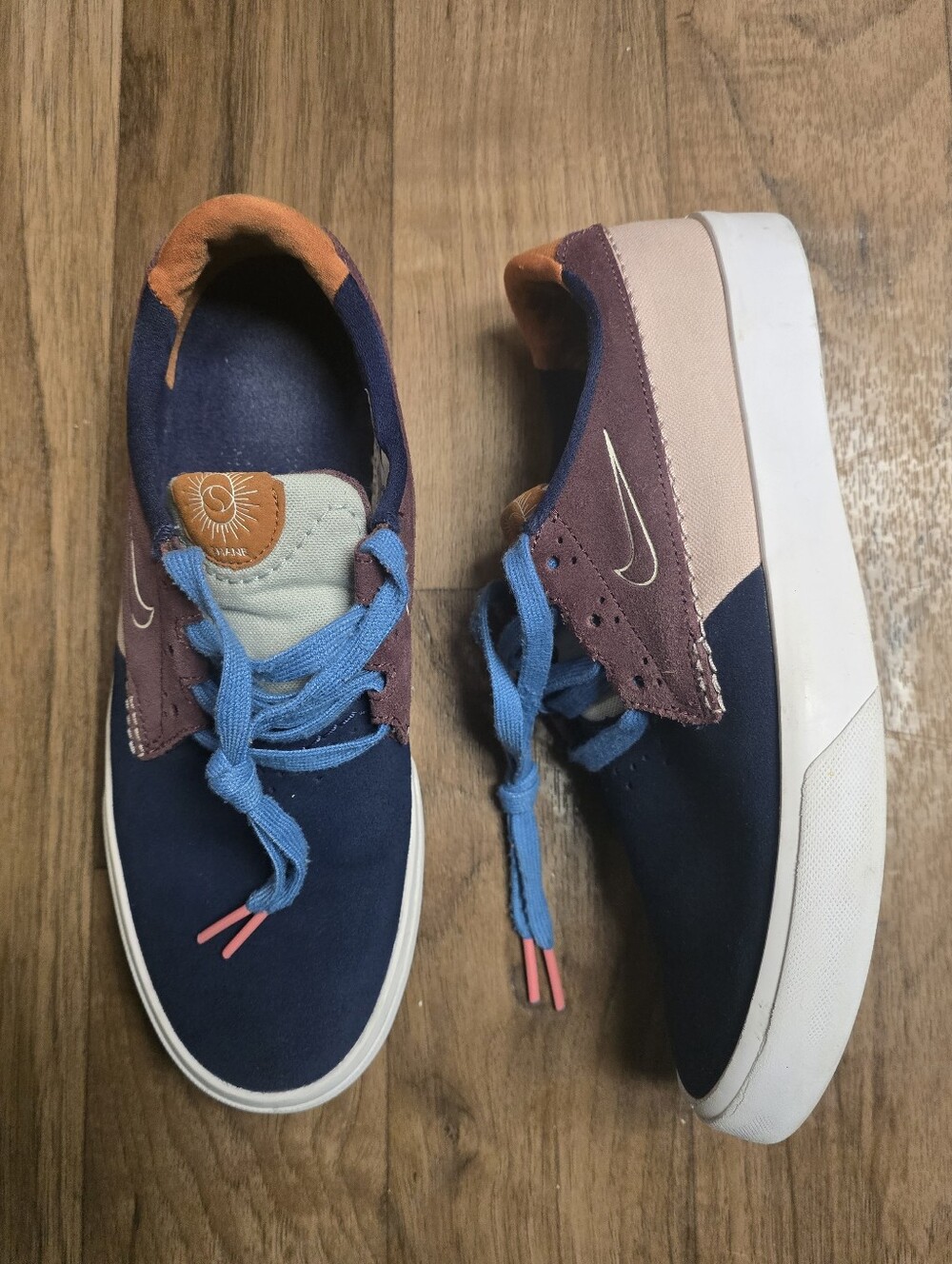 Nike Shane SB 'Midnight Navy Pink Oxford' Sneakers Sz 7.5